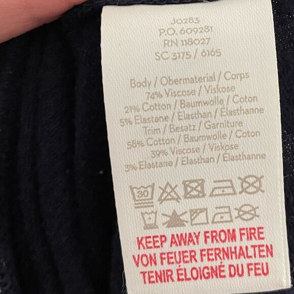 Boden Renee Sweatshirt Striped Cuffs - Picture 5 of 5